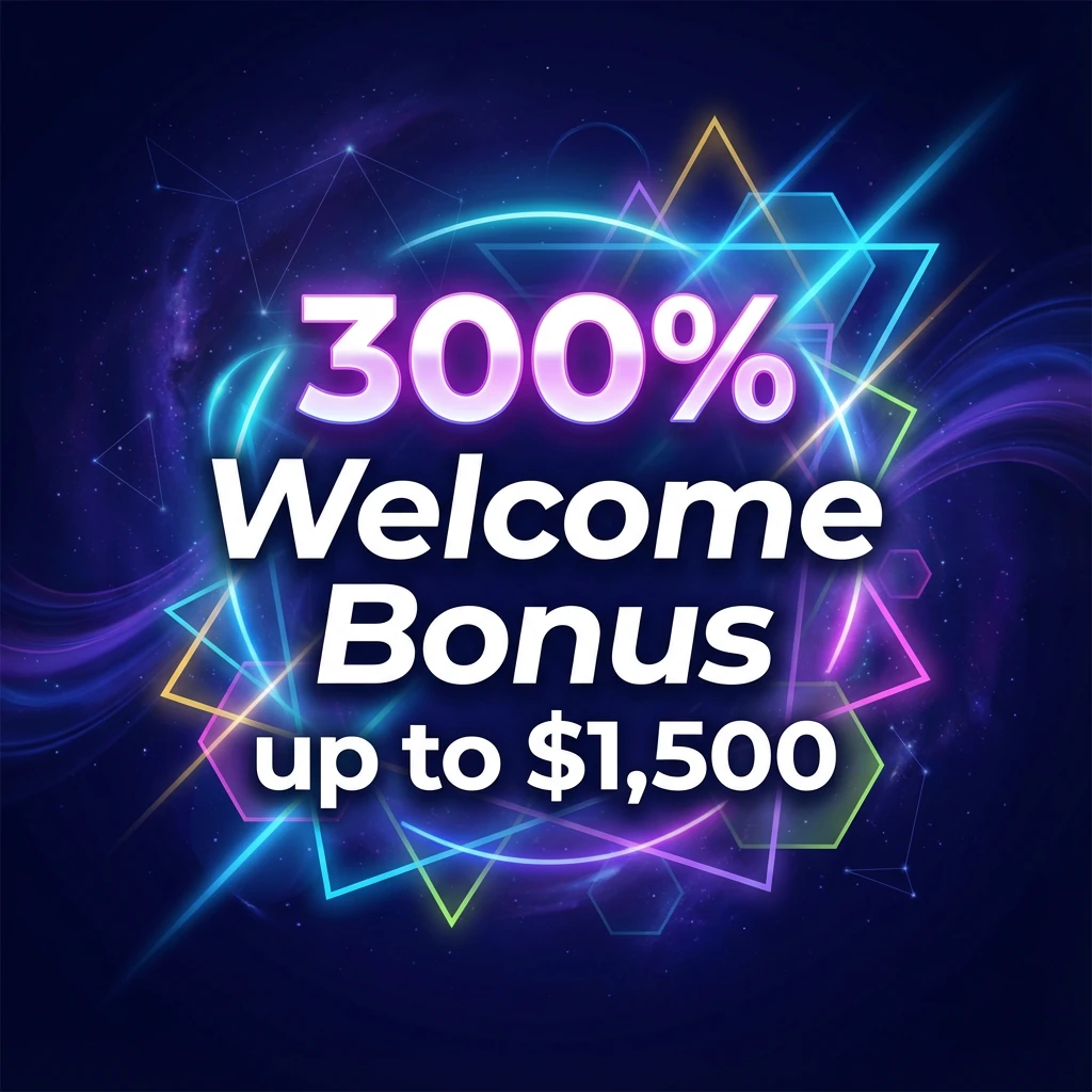 300% Welcome Bonus up to $1,500